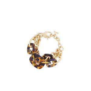 Vineyard Vines Faux Tortoise Shell & Chain Link Bracelet